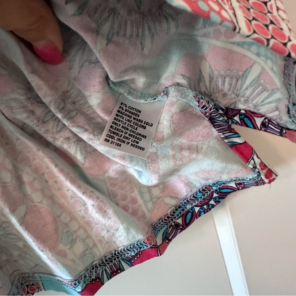 Crown & Ivy Colorful Floral Paisley Ruffle Sleeve Blouse XL - Picture 5 of 6